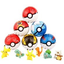 Lade das Bild in den Galerie-Viewer, 6 Stk. Pokebälle mit Figuren