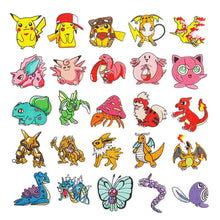 Lade das Bild in den Galerie-Viewer, 25 Stk. Pokémon Stoff-Patches zum Aufnähen