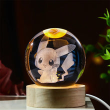 Lade das Bild in den Galerie-Viewer, Wundervolle Pikachu 3D Kristall Kugel (ca. 12cm)