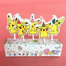 Lade das Bild in den Galerie-Viewer, 5 Stk. Pokemon Pikachu Kerzen Kuchen Dekoration für den Geburtstag