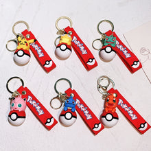 Lade das Bild in den Galerie-Viewer, Pokeball mit Pokemon Figur Schlüsselanhänger Keychain