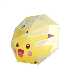 Lade das Bild in den Galerie-Viewer, Automatischer Regenschirm mit Schiggy, Pikachu oder Bisasam Motiv