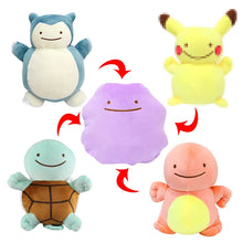 Lade das Bild in den Galerie-Viewer, Wandel Ditto Plüsch Pokemon verwandelt sich in Relaxo, Pikachu, Schiggy etc.
