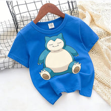 Lade das Bild in den Galerie-Viewer, Neue Pokemon Sommer T-Shirts in bunten Motiven für Kinder
