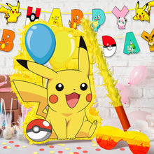 Lade das Bild in den Galerie-Viewer, 4-teiliges Pikachu Pokemon Pinata Set für Geburtstag, Feier etc.