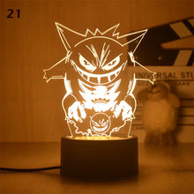 Lade das Bild in den Galerie-Viewer, Pokemon Anime Warmlicht Nachtlicht Deko Lampe