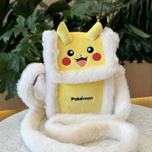 Lade das Bild in den Galerie-Viewer, Flauschige Pokemon Pikachu Crossbody Tasche