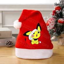 Lade das Bild in den Galerie-Viewer, Weihnachtliche Pikachu Pokemon Mütze für Kinder oder Erwachsene