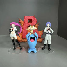 Lade das Bild in den Galerie-Viewer, Team Rocket Figuren Set mit Jessie, James, Mauzi und Woingenau