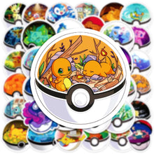 Lade das Bild in den Galerie-Viewer, Pokeball Aufkleber Sticker (10/30/50 Stk.)