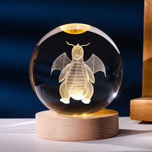 Lade das Bild in den Galerie-Viewer, Pokemon Kristallkugel mit LED Licht, Geschenkidee, viele Pokemon Motive