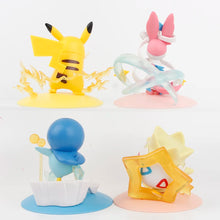 Lade das Bild in den Galerie-Viewer, 4 Stk. Pokemon Figuren Set mit Pikachu, Feelinra Sylveon, Togepi und Piplup (8-10cm)