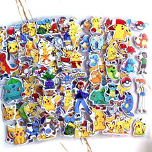 Lade das Bild in den Galerie-Viewer, Pikachu Pokemon 3D Sticker Aufkleber (12 Bögen)