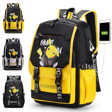 Lade das Bild in den Galerie-Viewer, Multifunktionaler Schulranzen mit Pikachu Motiven