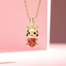Lade das Bild in den Galerie-Viewer, Pikachu mit Herz Goldkette oder Ohrringe kaufen