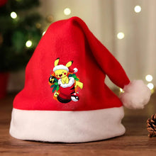 Lade das Bild in den Galerie-Viewer, Weihnachtsmanmütze mit Pikachu oder Pokemon Motiv