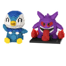 Lade das Bild in den Galerie-Viewer, Große Pokemon Gengar oder Piplup Plinfa Mikro Klemm-Baustein Figuren