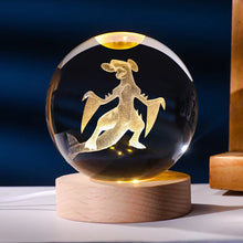 Lade das Bild in den Galerie-Viewer, Pokemon Kristallkugel mit LED Licht, Geschenkidee, viele Pokemon Motive