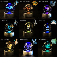 Lade das Bild in den Galerie-Viewer, Pokemon 3D Krystal Ball Pikachu Gengar Mew Mewtwo etc.