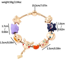 Lade das Bild in den Galerie-Viewer, Pokemon Armband mit Pokemon Figuren als Anhänger
