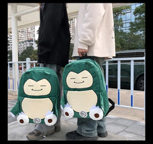 Lade das Bild in den Galerie-Viewer, Relaxo Snorlax Pokemon Rucksack für Schule oder Freizeit