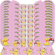 Lade das Bild in den Galerie-Viewer, Blaue oder Pinke Pokemon Geburtstagsfeier Party Sets