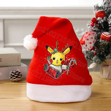 Lade das Bild in den Galerie-Viewer, Weihnachtliche Pikachu Pokemon Mütze für Kinder oder Erwachsene