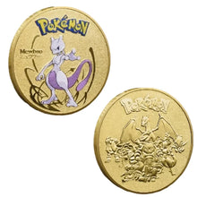 Lade das Bild in den Galerie-Viewer, Pokemon Münzen mit verschiedenen Pokemon Mewtu, Quajutsu, Pikachu Mew, Genesect u. a.