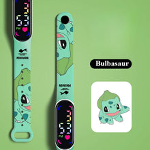 Lade das Bild in den Galerie-Viewer, Bunte Pokemon LED Kinder Armbanduhren mit Farbdisplay