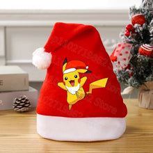 Lade das Bild in den Galerie-Viewer, Weihnachtliche Pikachu Pokemon Mütze für Kinder oder Erwachsene