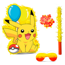 Lade das Bild in den Galerie-Viewer, 4-teiliges Pikachu Pokemon Pinata Set für Geburtstag, Feier etc.
