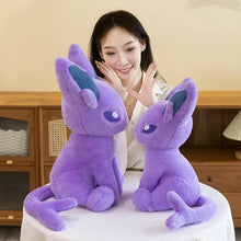 Lade das Bild in den Galerie-Viewer, XXL Psiana Espeon Stofftier – Mystische Eleganz zum Kuscheln!