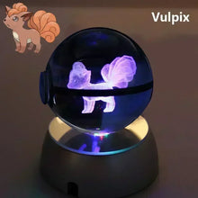 Lade das Bild in den Galerie-Viewer, Kristall Pokeball mit 3D Effekt Realxo Mewtu Pikachu uvm. kaufen