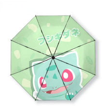 Lade das Bild in den Galerie-Viewer, Automatischer Regenschirm mit Schiggy, Pikachu oder Bisasam Motiv