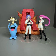 Lade das Bild in den Galerie-Viewer, Team Rocket Figuren Set mit Jessie, James, Mauzi und Woingenau