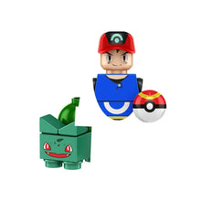 Lade das Bild in den Galerie-Viewer, Pokemon Mini-Klemmbaustein Trainer Figuren mit Pokeball