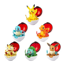 Lade das Bild in den Galerie-Viewer, 6er Set Große Pokebälle mit Pokemon Figuren Spielzeug