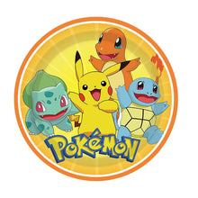 Lade das Bild in den Galerie-Viewer, Pokemon Kinder-Geburtstags Deko - Teller, Becher, Banner, Tischdecke etc.