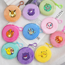 Lade das Bild in den Galerie-Viewer, Kleine Plüsch Pokemon Geldbörse mit Clip für Kinder
