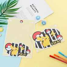 Lade das Bild in den Galerie-Viewer, 10Per Set Pokemon Pikachu Einladungskarten, Brief mit Umschlag