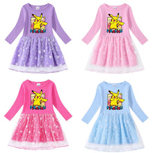 Lade das Bild in den Galerie-Viewer, Pokemon Pikachu Prinzessin Kleid für Kinder