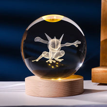Lade das Bild in den Galerie-Viewer, Pokemon Kristallkugel mit LED Licht, Geschenkidee, viele Pokemon Motive