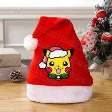 Lade das Bild in den Galerie-Viewer, Weihnachtliche Pikachu Pokemon Mütze für Kinder oder Erwachsene