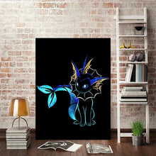 Lade das Bild in den Galerie-Viewer, Abstrakte Pokemon Evoli Entwicklungen Poster Wand Dekoration