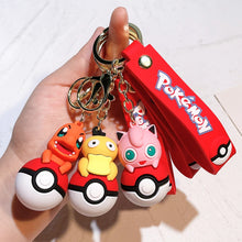 Lade das Bild in den Galerie-Viewer, Pokeball mit Pokemon Figur Schlüsselanhänger Keychain