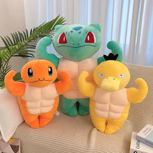 Lade das Bild in den Galerie-Viewer, Gym Muskel Pokemon Plüschtiere - Enton, Bisasam oder Glumanda
