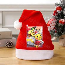Lade das Bild in den Galerie-Viewer, Weihnachtliche Pikachu Pokemon Mütze für Kinder oder Erwachsene