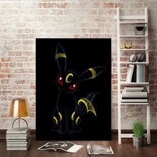 Lade das Bild in den Galerie-Viewer, Abstrakte Pokemon Evoli Entwicklungen Poster Wand Dekoration