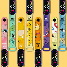 Lade das Bild in den Galerie-Viewer, Bunte Pokemon LED Kinder Armbanduhren mit Farbdisplay