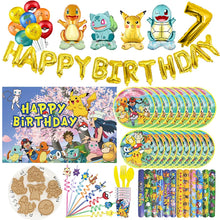 Lade das Bild in den Galerie-Viewer, Alles für die Pokemon Geburtstagsfeier Party Banner, Teller, Becher, etc.
